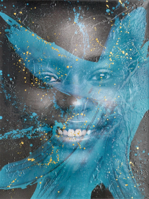 Leon Bosboom + Ebony Girl in Blue